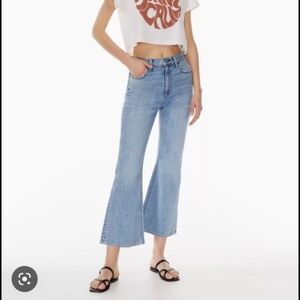 Denim Forum TWIGGY HIGH RISE FLARE.